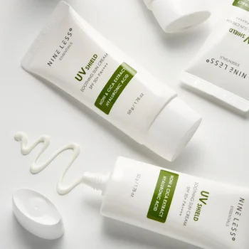 NINE LESS Essentials UV Shield Soothing Sun Cream - Zklidňující opalovací krém
