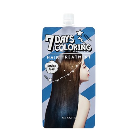 MISSHA Seven Days Coloring Hair Treatment (Smoke Blue) – 7denní barvící vlasová péče