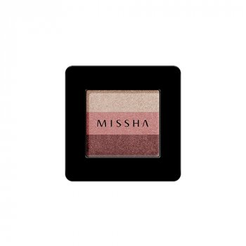 MISSHA Triple Shadow (No.6/Marsala Red) - Oční stíny