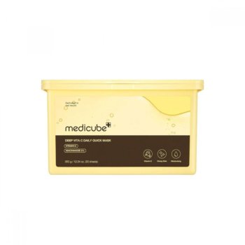 MEDICUBE Deep Vita C Daily Quick Mask - Rozjasňujúce pleťové masky s vitamínom C