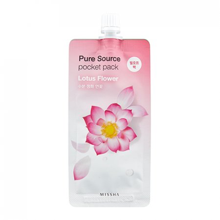 MISSHA Pure Source Pocket Pack (Lotus) – Sloupávací maska s extraktem z lotosu