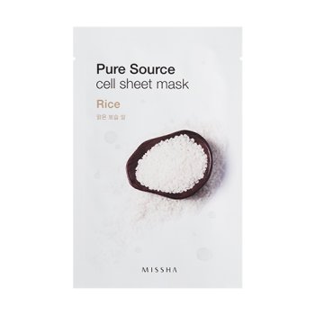 MISSHA Pure Source Cell Sheet Mask (Rice) - Plátýnková maska s výtažkem rýže