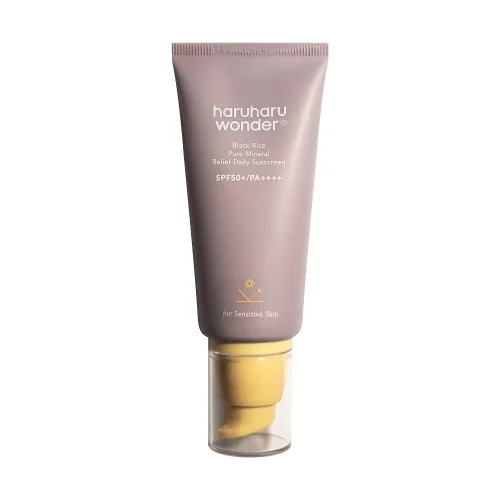 HARUHARU WONDER Black Rice Pure Mineral Relief Daily Sunscreen SPF50+/PA++++ - Ľahký opaľovací krém s minerálnymi filtrami