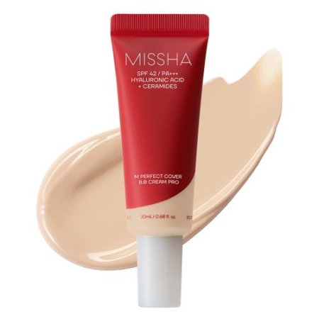 MISSHA M Perfect Cover BB Cream PRO 20 ml - Hydratační BB krém s UV ochranou - Odstín: No.21 Light Beige