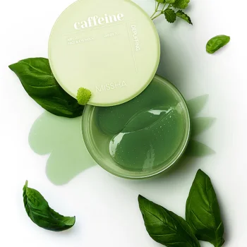 MISSHA Airy Fit Caffeine Depuffing Face & Eye Patch - Oční a pleťové polštářky s kofeinem proti otokům