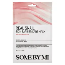 SOME BY MI Real Snail Skin Barrier Care Mask - Plátenková maska so slimačím mucínom na posilnenie kožnej bariéry