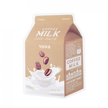 A'PIEU Coffee Milk One-Pack – Spevňujúca plátienková maska s kávovým extraktom