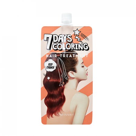 MISSHA Seven Days Coloring Hair Treatment (Red Orange) – 7denní barvící vlasová péče