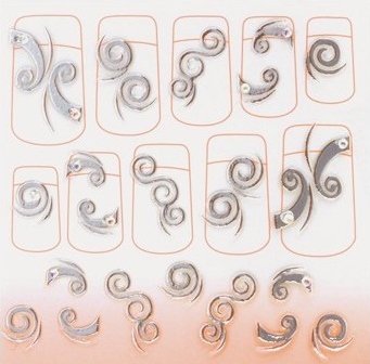 MISSHA Lovely Nail Design Sticker No.18 - Samolepky na nehty
