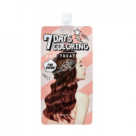 MISSHA Seven Days Coloring Hair Treatment (Pink Brown) – 7denná farbiaca vlasová starostlivosť