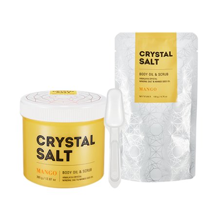 MISSHA Crystal Salt Body Oil Scrub (Mango) - Telový olejový peeling s vôňou manga