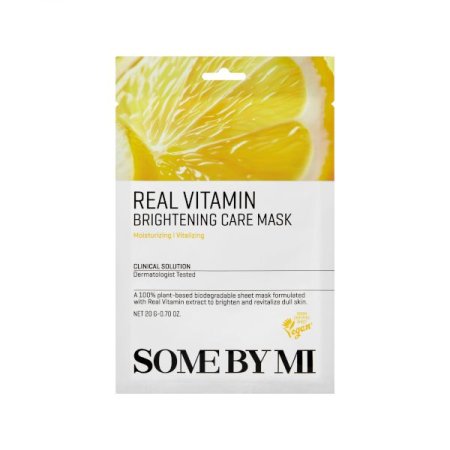 SOME BY MI Real Vitamin Brightening Care Mask - Rozjasňující plátýnková maska s vitamínem C
