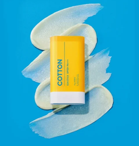 MISSHA All Around Safe Block Cotton Sun Stick SPF50+/PA++++ - Tyčinka na opaľovanie so zmatňujúcim efektom