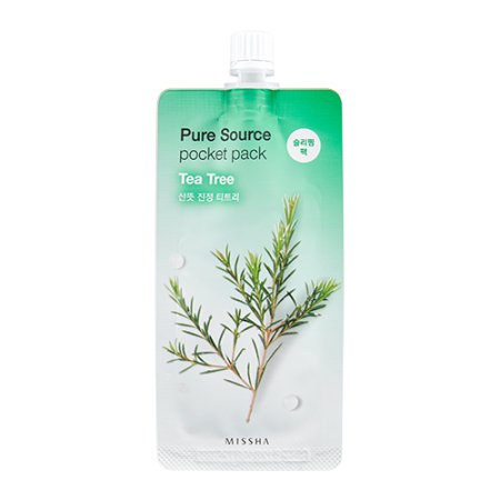 MISSHA Pure Source Pocket Pack (Tea Tree) – Nočná upokojujúca maska s extraktom z tea tree