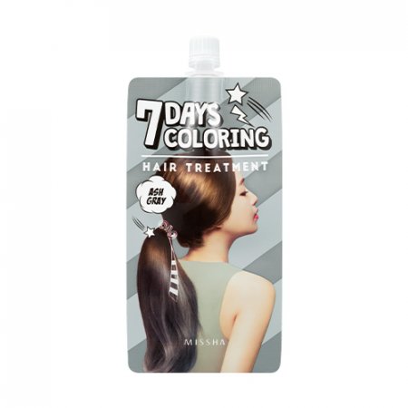 MISSHA Seven Days Coloring Hair Treatment (Ash Gray) – 7denná farbiaca vlasová starostlivosť