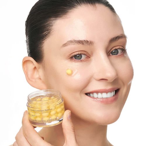 SUNGBOON EDITOR Deep Collagen Retinol Power Boosting Capsule Cream - Spevňujúci nočný krém s retinolom a kolagénom