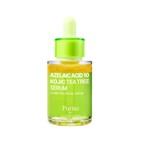 PURITO Azelaic Acid 10 Kojic Tea Tree Serum – Sérum s kyselinou azelaovou, kojovou a tea tree