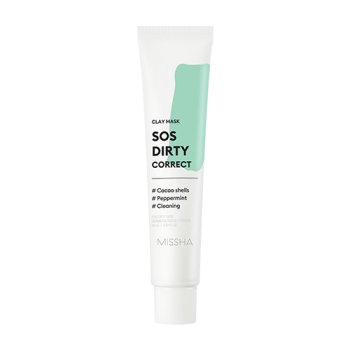 MISSHA SOS Dirty Correct Clay Mask – Smývatelná pleťová maska s čistícím účinkem