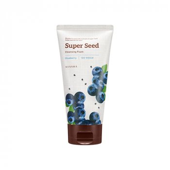MISSHA Super Seed Blueberry Cleansing Foam – Čistící pleťová pěna s extraktem borůvkových semen
