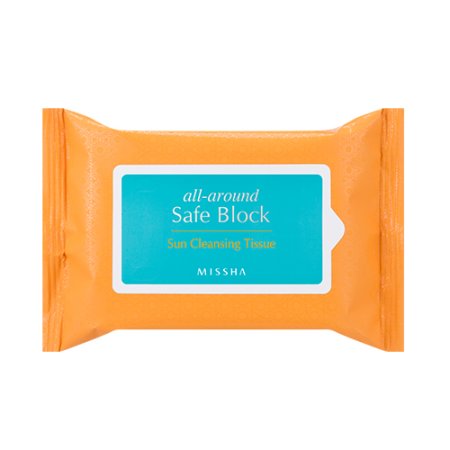 MISSHA All Around Safe Block Sun Cleansing Tissue – Čistiace obrúsky
