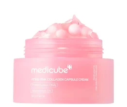 Medicube PDRN Pink Collagen Capsule Cream – Regenerační krém s PDRN a kolagenovými kapslemi
