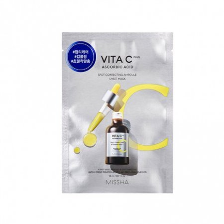 VITA C PLUS Spot Correcting Ampoule Sheet Mask -  Plátýnková maska s vitaminem C