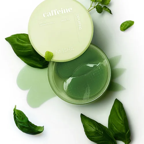 MISSHA Airy Fit Caffeine Depuffing Face & Eye Patch - Vankúšiky na tvár a očné okolie s kofeínom proti opuchom