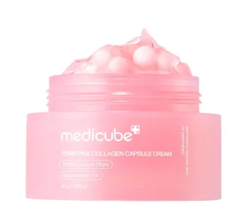 MEDICUBE PDRN Pink Collagen Capsule Cream – Regenerační krém s PDRN a kolagenovými kapslemi