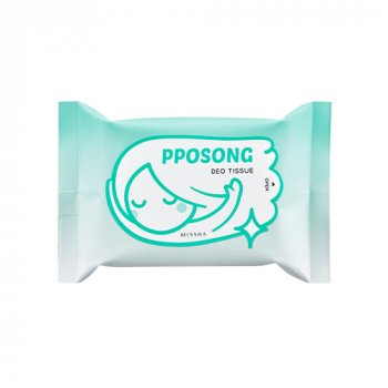 MISSHA Pposong Deo Tissue – Jemné telové obrúsky s dezodoračným účinkom