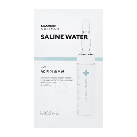 MISSHA Mascure AC Care Solution Sheet Mask (NACL) – Plátienková maska pre citlivú pleť