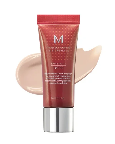 MISSHA M Perfect Cover BB Cream EX - Hydratační BB krém s UV ochranou - Odstín: No.22 Cool Sand