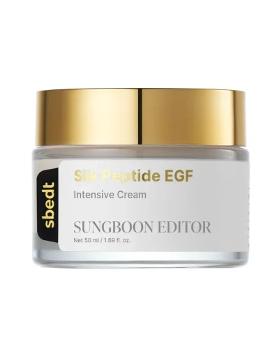 SUNGBOON EDITOR Silk Peptide EGF Intensive Cream - Intenzivní pleťový krém s hedvábnými peptidy a EGF