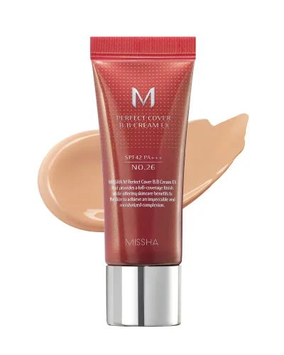 MISSHA M Perfect Cover BB Cream EX - Hydratačný BB krém s UV ochranou - Odtieň: No.26 Natural Caramel
