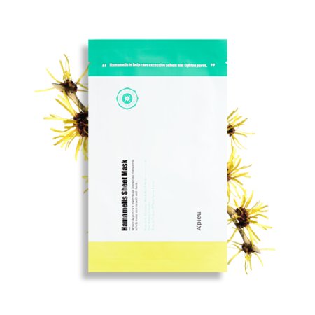 A'PIEU Hamamelis Sheet Mask – Jednorázová platienková maska pro zmenšení pórů