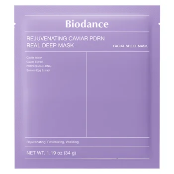BIODANCE Rejuvenating Caviar PDRN Real Deep Mask - Regeneračná maska ​​na obnovu kožnej bariéry