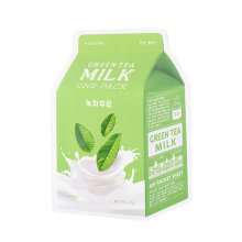 A'PIEU Green Tea Milk One-Pack – Upokojujúca plátienková maska s extraktom zo zeleného čaju