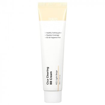 PURITO Cica Clearing BB Cream - Zklidňující BB krém s pupečníkem asijským - Odstín: #13 Neutral Ivory
