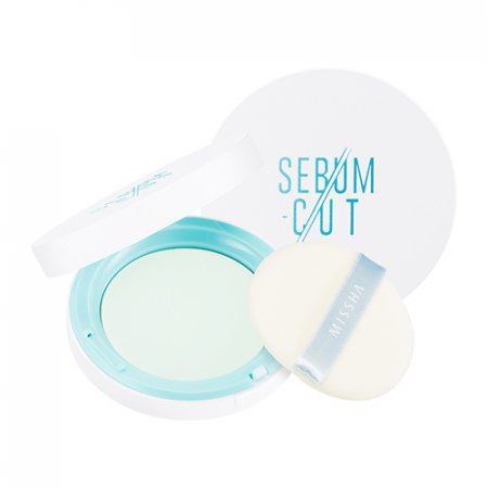 MISSHA Sebum-Cut Powder Pact (Clear Mint) - Pudr kontrolující nadměrnou tvorbu kožního mazu