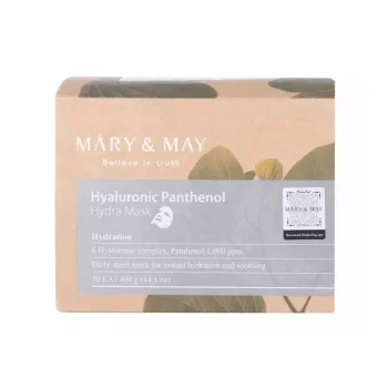 MARY&MAY Hyaluronic Panthenol Hydra Mask - Jednorázové hydratační masky s panthenolem (30 ks)