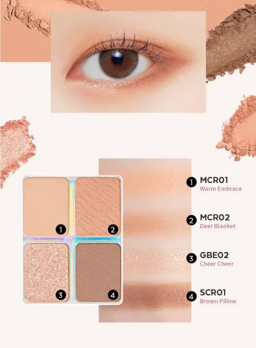 A'PIEU Full Shot Routine Eye Palette No.1 (Dear Deer) - Paletka očních stínů