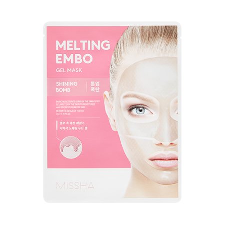 MISSHA Melting Embo Gel Mask (Shining-Bomb) – Rozjasňující gelová maska s embosovanou texturou