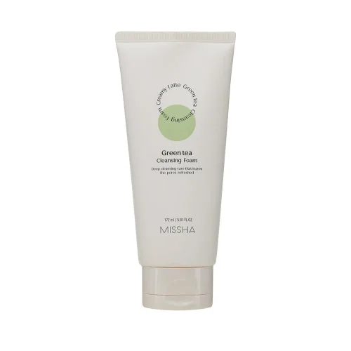 MISSHA Creamy Latte Green Tea Cleansing Foam - Čisticí pěna se zeleným čajem