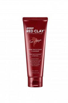 MISSHA Amazon Red Clay™ Pore Pack Cleansing Foam - Čistící pěna a maska 2v1 s červeným jílem