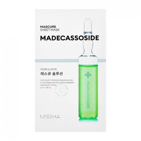 MISSHA Mascure Rescue Solution Sheet Mask (Madecasoside) – Obnovujúca plátienková maska