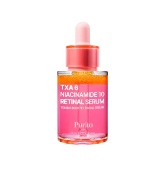 PURITO TXA 6 Niacinamide 10 Retinal Serum – Rozjasňující a obnovující sérum s tranexamovou kyselinou, niacinamidem a retinalem
