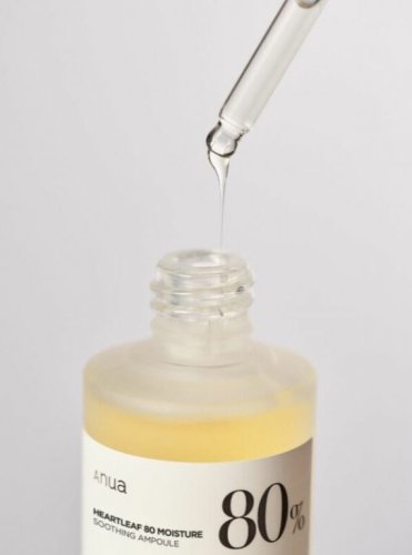 ANUA Heartleaf 80% Moisture Soothing Ampoule - Zklidňující ampule s 80% extraktem z toulně srdčité