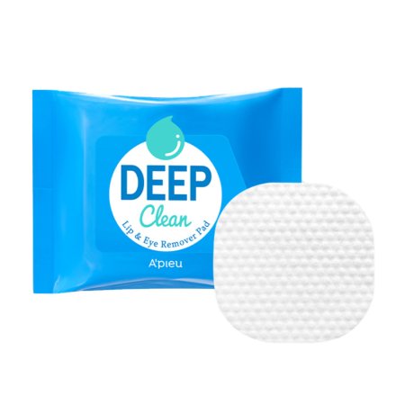 A'PIEU Deep Clean Lip & Eye Remover Pad – Embosované čistiace pleťové tampóny