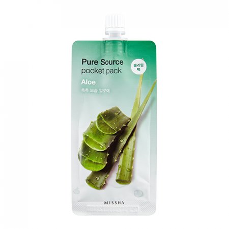 MISSHA Pure Source Pocket Pack (Aloe) – Noční hydratační maska s aloe vera