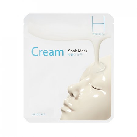 MISSHA Cream-Soak Mask [Hydrating] – Hydratačná plátienková maska s krémovou zložkou