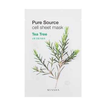 MISSHA Pure Source Cell Sheet Mask (Tea Tree) - Plátienková maska s výťažkom tea tree